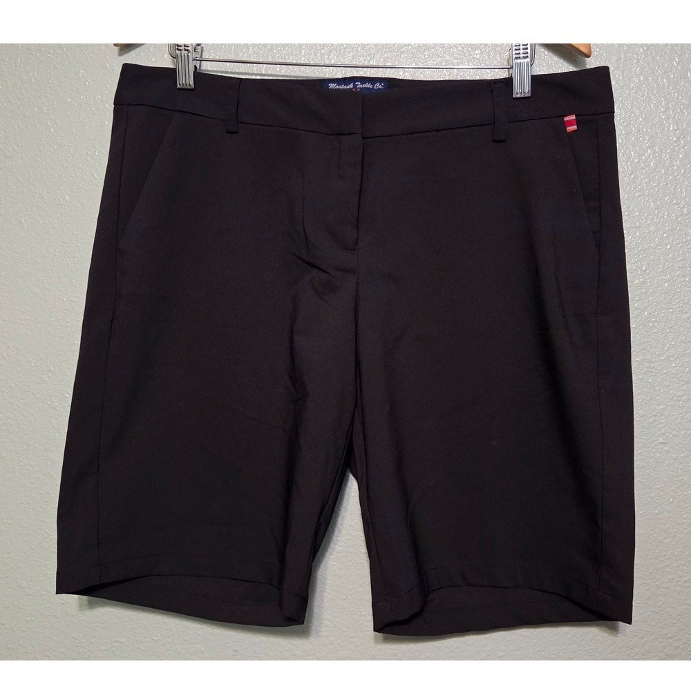Montauk Tackle Co Black Performance Shorts Size 10 Tech Prep Fishing